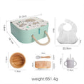 Charger l'image dans la visionneuse de la galerie, Coffret Cadeau Bébé le petit Loulou - Ensemble Vaisselle en Bambou et Silicone avec Bavoir et Gobelet sans BPA - Princesse Valentine
