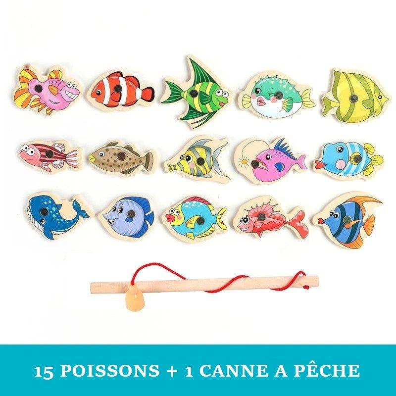 Jouets en Bois Vie Marine pour Enfants - Pêche Magique - Princesse Valentine