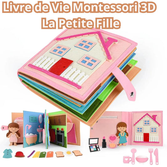 Livre de Vie Montessori 3D - La Petit Fille - Princesse Valentine